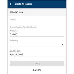 New Income Setup