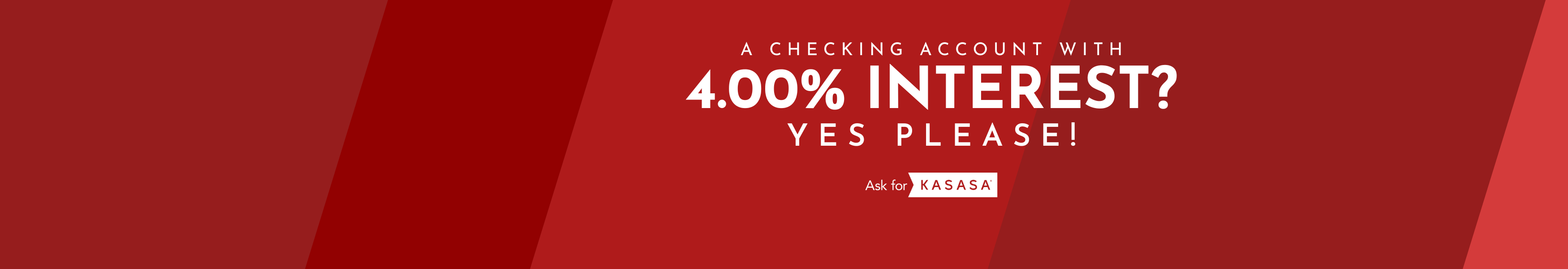 4% Checking Account Hero Image